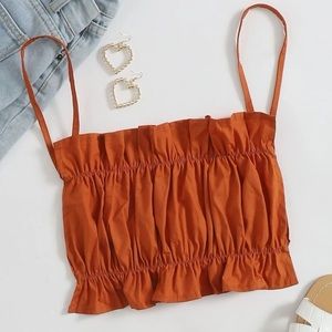 Orange Crop Top